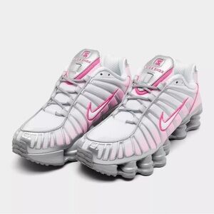 Nike Shox TL in the "Metallic Platinum / Pink Foam / White / Pinksicle Size 7
